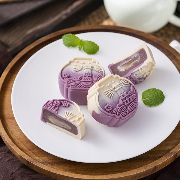 Purple rice taro filling