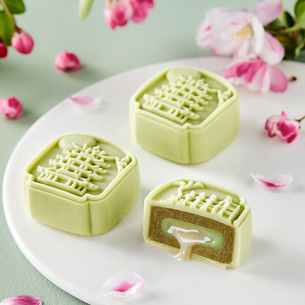 Cheese Jasmine Tea filling + Nephrite Q Core (Jasmine flavor) + flowing core cheese