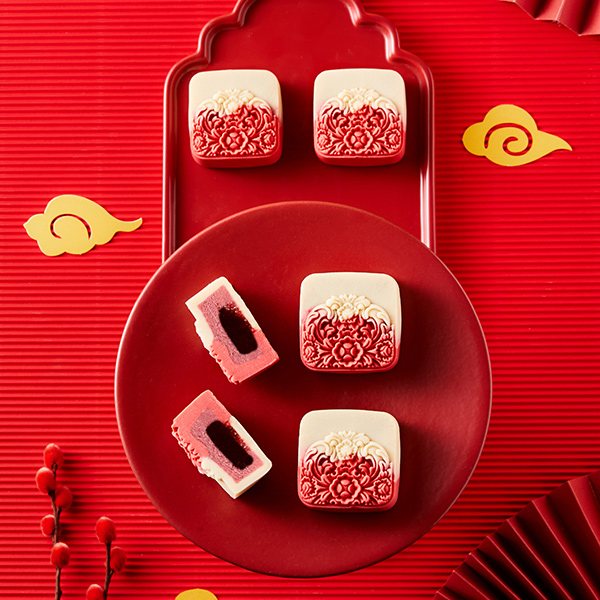 Coconut vanilla flavor filling + nephrite Q core + flow core red grapefruit