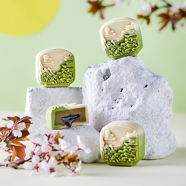 Oolong milk tea filling with oats + chocolate flow core
