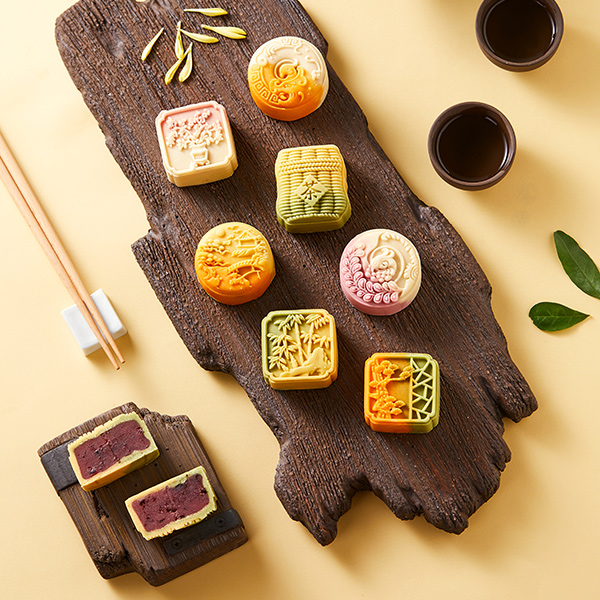 New school elegant food - colorful peach mountain series