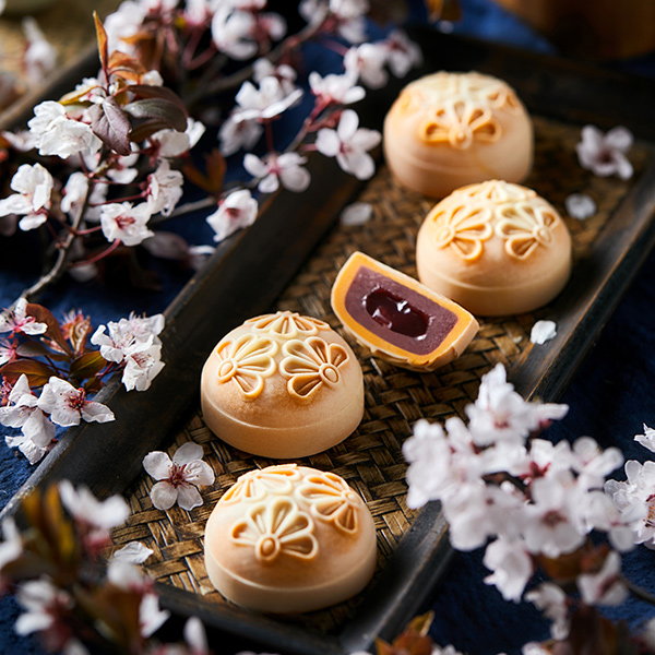 Lychee Raspberry Cheese yogurt filling + red pomelo