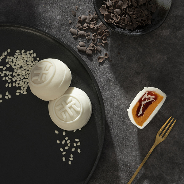 Gold Xuan jasmine grapefruit filling + red grapefruit filling