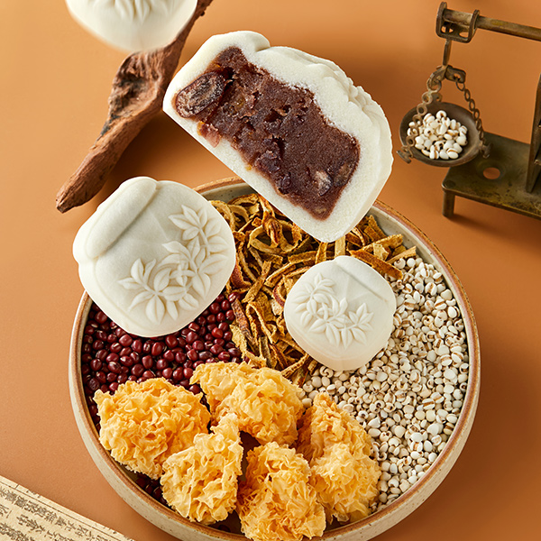 Job's tears white jade fungus peel red bean filling