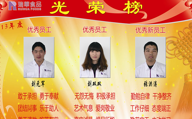 2013年度瑞华优秀员工